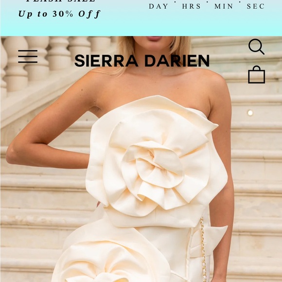 Sierra Darien Vibrant Pink Rose Dress - Picture 3 of 8